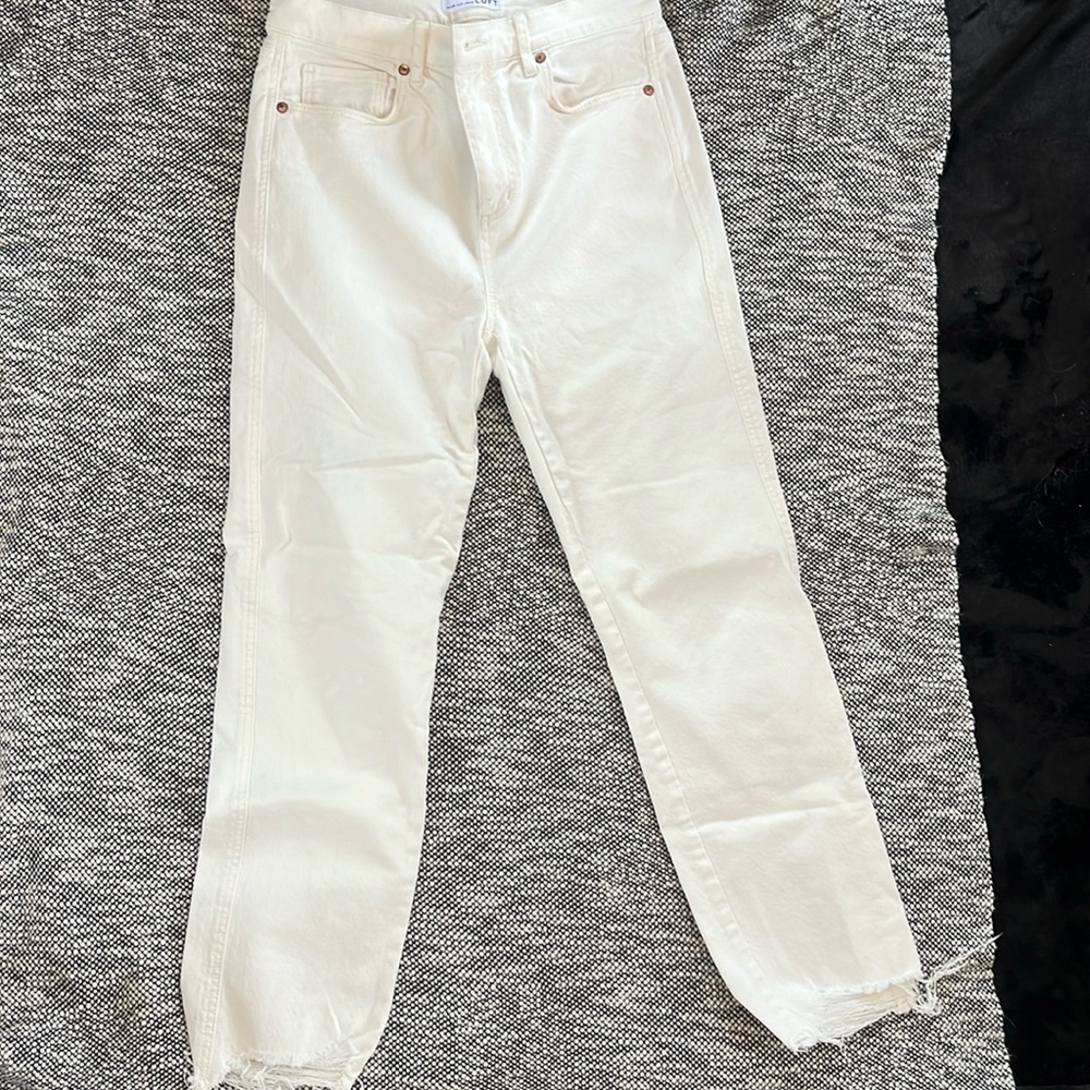Made and loved LOFT off-white jeans